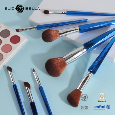 8pcs Professional Makeup Brush With Plastic Handle OEM ODM ปรับแต่งตามความต้องการ