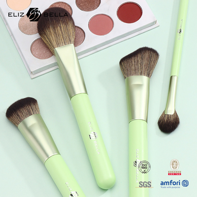 กระเป๋าไม้ สีผมสังเคราะห์ แบรชเครื่องแต่งหน้า OEM เบลล์ส่วนตัว