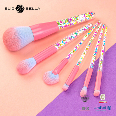 6pcs เครื่องสําอางสี ชุดแคนดี้ เครื่องสําอางสี สีโปร่ง จับแปรง พลาสติกเม็ด