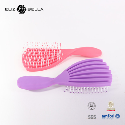 สะอาดต่อสิ่งแวดล้อม ผู้ผลิต Airbag Comb Set พลาสติกจับ Massage ไม้ Paddle ผมแปรง