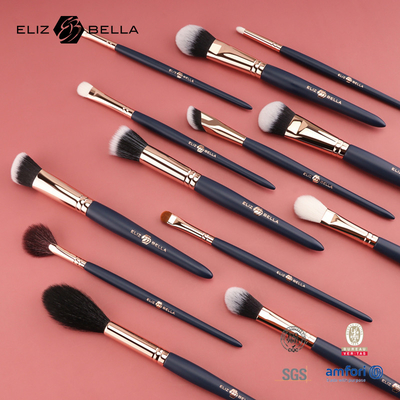 24pcs ไม้มือเครื่องสําอางแปรงตั้งของคุณเองสําหรับการใช้งานเครื่องสําอางไร้ฝ่าฝืน