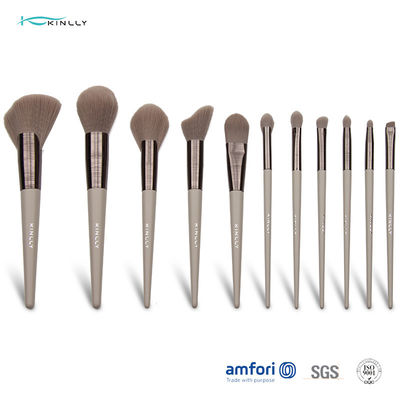 150g 12pcs Aluminium Ferrule Cosmetic Makeup Brush Set
