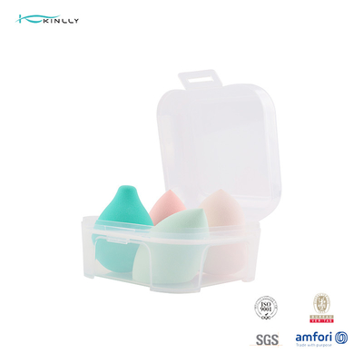แห้งเปียกใช้ 4 ชิ้น Beauty Blender Gift Set Flawless 100% Water Hydrophilic Polyurethane