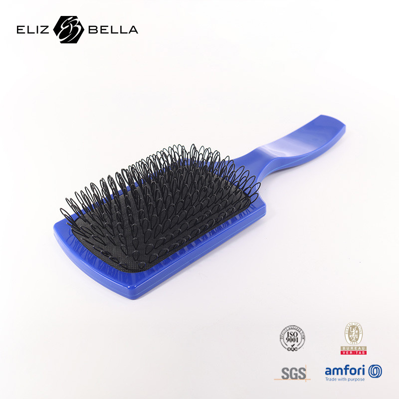 สี่เหลี่ยม หุ้มลม Detangling Brush Massage Comb Deman โลโก้ที่กําหนดเอง Curved Wave Brush Labyrinth Hair Brush สําหรับเครื่องแห้งผม